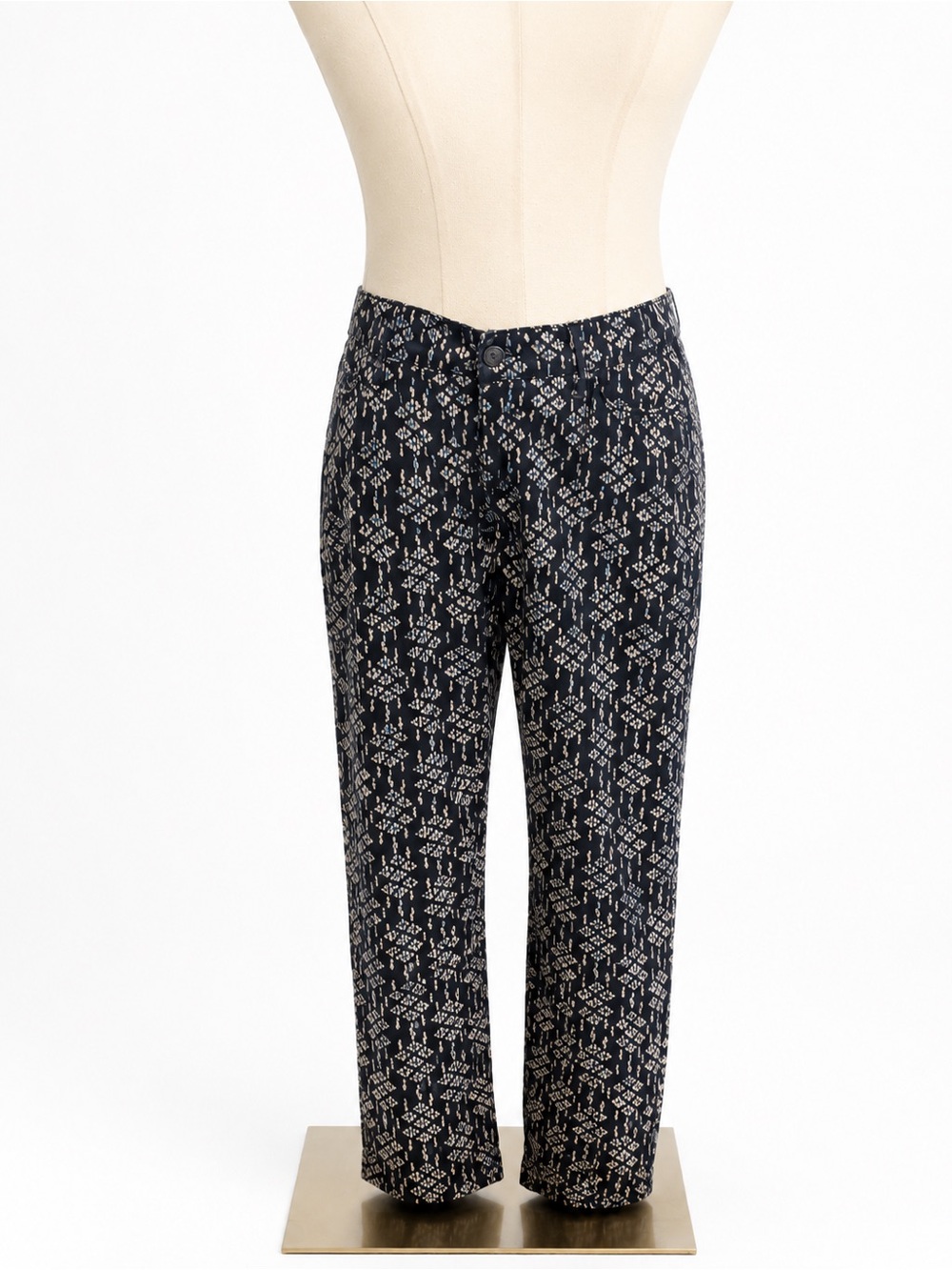 Pilcro The Letterpress No. 27 Printed Skinny Ankle Pants Navy Floral Size 27